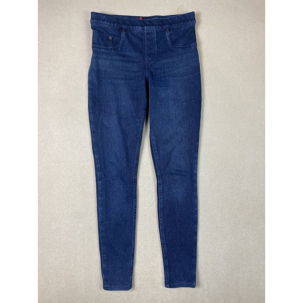 Spanx Jeans Womens Small Blue Jean-ish Ankle Leggings Pull‎ On Stretch Adult